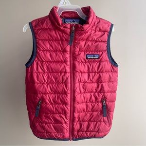Patagonia Kids Red Puffer Vest Size 4T
